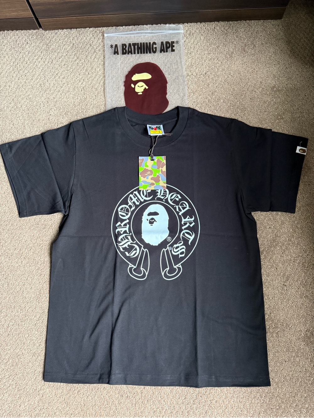 Brand New- Bape x chrome hearts T-shirt